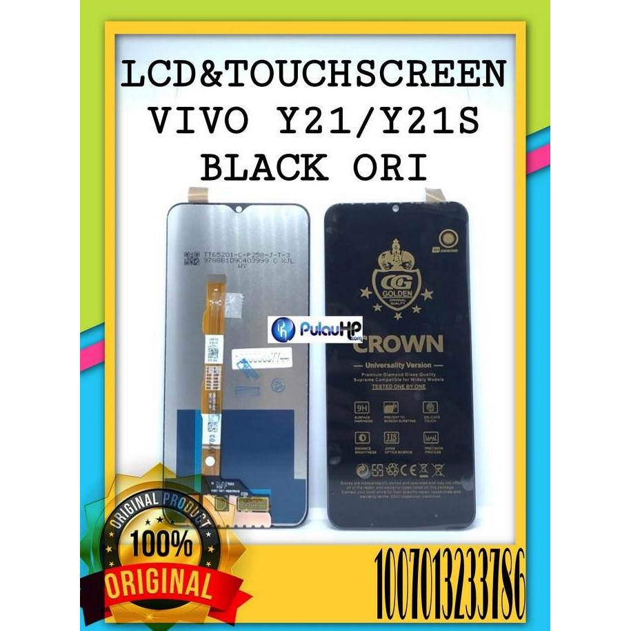 TERLARIS - LCD&TOUCHSCREEN VIVO Y21/Y21S BLACK ORI