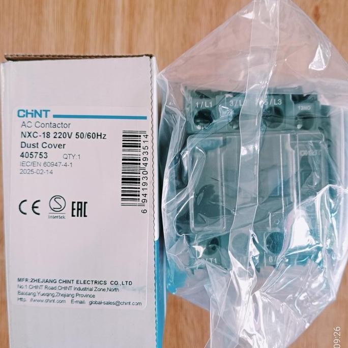 Kontaktor Nxc-18 220 Volt Chint Promo