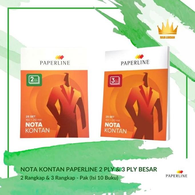 

DISKON! [PAK] BUKU NOTA KONTAN PAPERLINE 2 PLY & 3 PLY NCR | UKURAN BESAR BON JUAL BELI