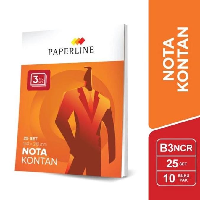 

DISKON! [PAK] NOTA KONTAN B3 NCR PAPERLINE 3 PLY | BUKU BON BESAR ISI 10 BUKU
