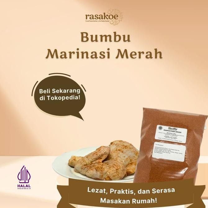 

DISKON! BUMBU RASAKOE RENDAMAN DAGING MERAH 1 KG - BUMBU MARINASI DAGING PREMIUM