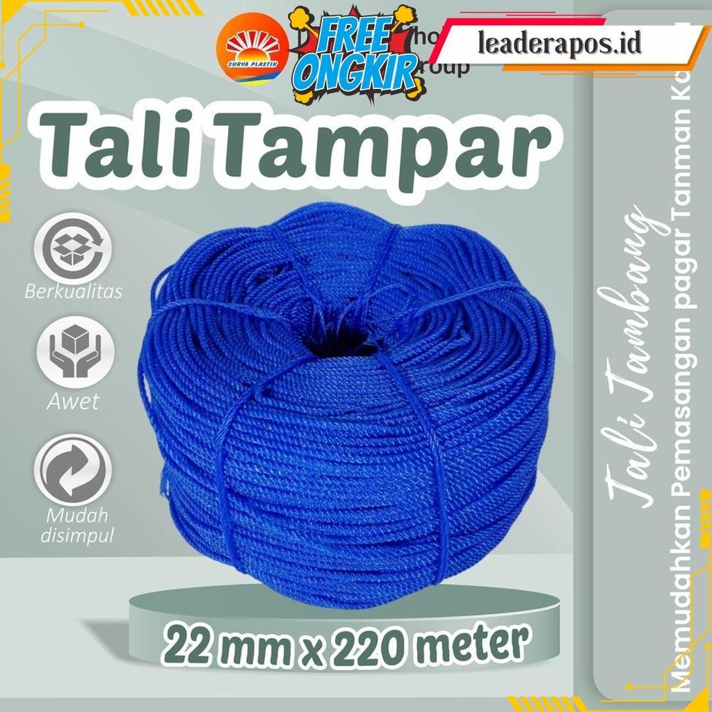 

Tali Tampar Ukuran 2Mm Panjang 220 Meter Siap Kirim