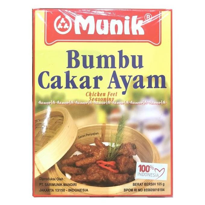 

DISKON! MUNIK BUMBU CAKAR AYAM 105GR - CHICKEN FEET SEASONING BAWANG INSTAN