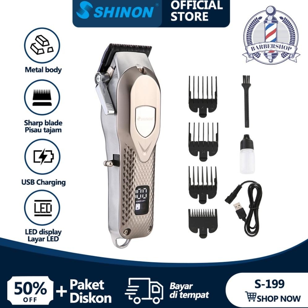 SHINON S-199 Alat Potong Rambut / Rambut Hair Clipper Original / Hair Clipper / Alat Cukur Rambut El