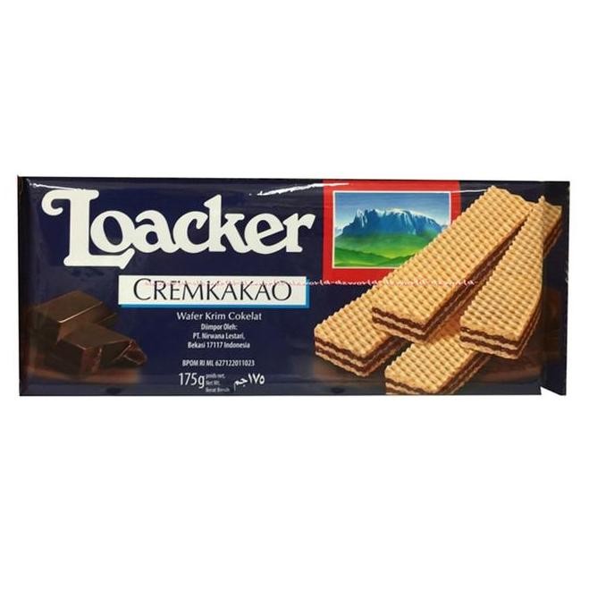 

DISKON! LOACKER WAFER COKLAT CREMKAKAO WAFER COKLAT ASLI IMPORT BIRU