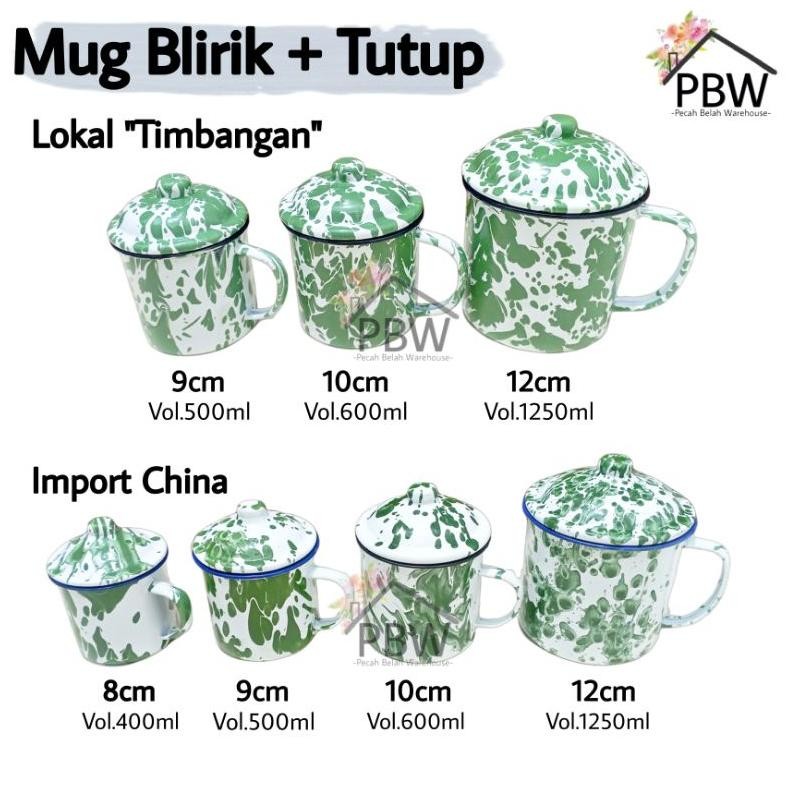 Cangkir Seng Blirik 8cm 9cm 10cm 12cm / Mug Blirik / Cangkir Blirik / Mug Jadul