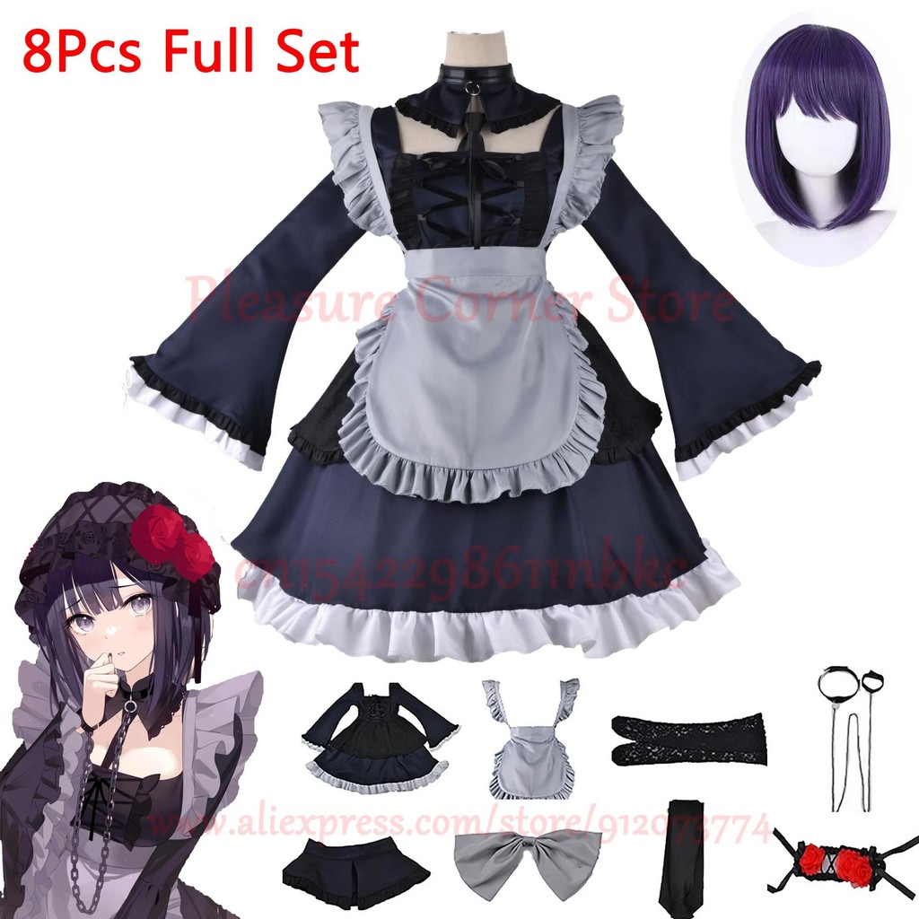 Anime My Dress Up Darling Marin Kitagawa Cosplay Costume Maid Cosplay Dress Halloween Kitagawa Marin