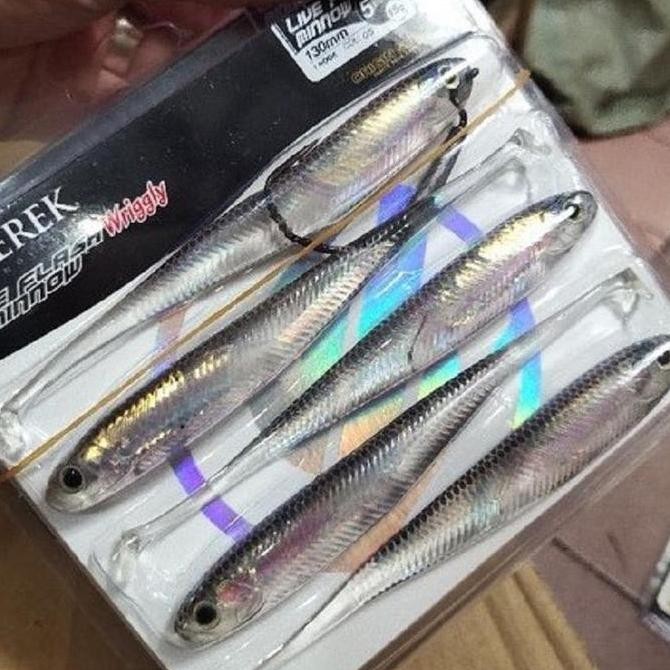 umpan casting lure zerek live flash minnow 70-130mm - umpan pancing laut & air tawar stok terbatas