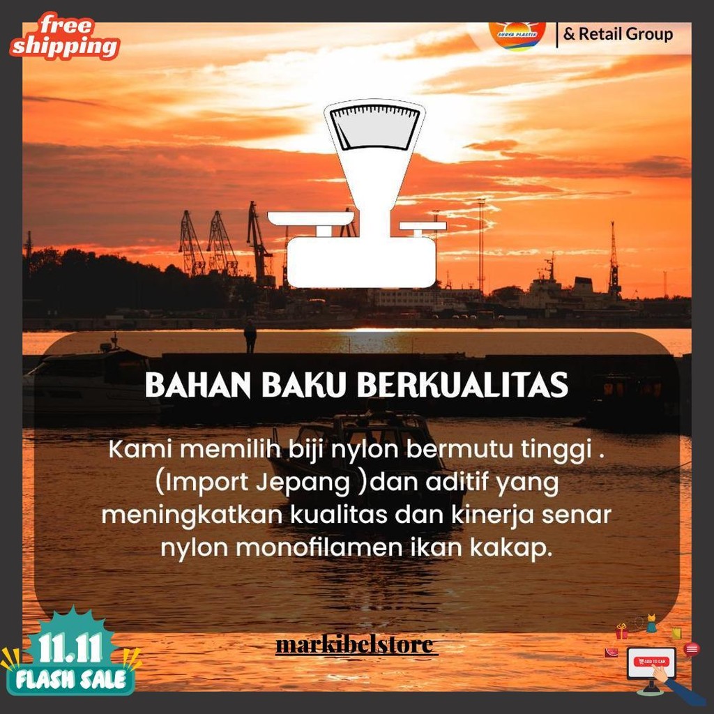 Senar Cap Ikan Kakap  Ukuran 5000 (140)  Per Roll /Tali Senar Pancing / Senar Layangan Terlaris