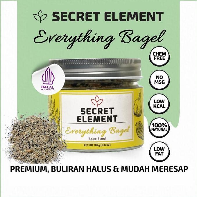 

DISKON! SECRET ELEMENT EVERYTHING BAGEL SEASONING - BUMBU TABUR ROTI AMERIKA