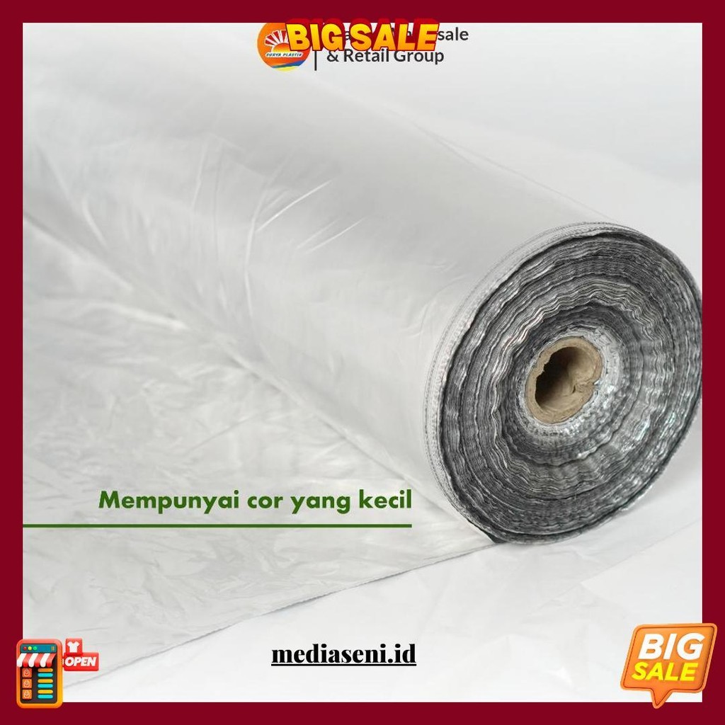 Plastik Mulsa Perak 1 Roll 8 Kg Mulsa Grenjeng Lebar 90 Cm Bisa Cod
