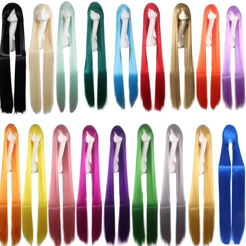 150 Cm Long Straight Wig Anime Cosplay Lavender Blue Blonde Beige 150Cm Hair Women'S Lolita Wig Adul