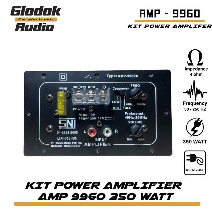 Kit power amplifier aktif dc 12 volt 350 watts High Power amplifier mini Transistor