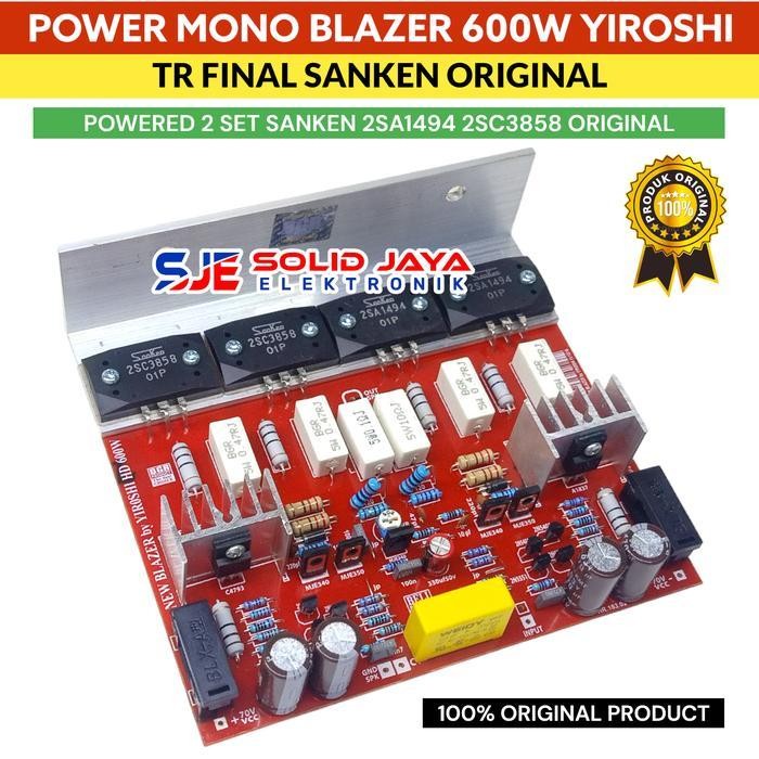 KIT POWER BLAZER BY YIROSHI 600W MONO 600 WATT TR FINAL for SANKEN ASLI JAPAN 2SC3858 2SA1949 C3858 