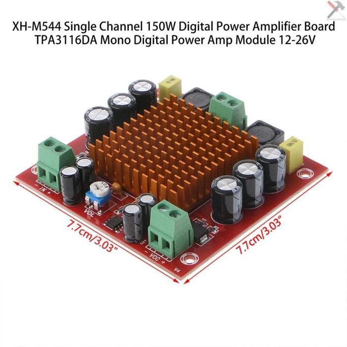 TPA3116 Amplifier Mono 150W TPA3116D2 Class D Amplifier 150W XH M544