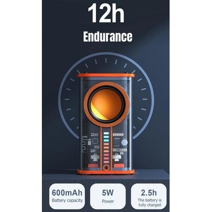 Speaker Bluetooth LED Light 360 Stereo Surround Wireless K07 5.0