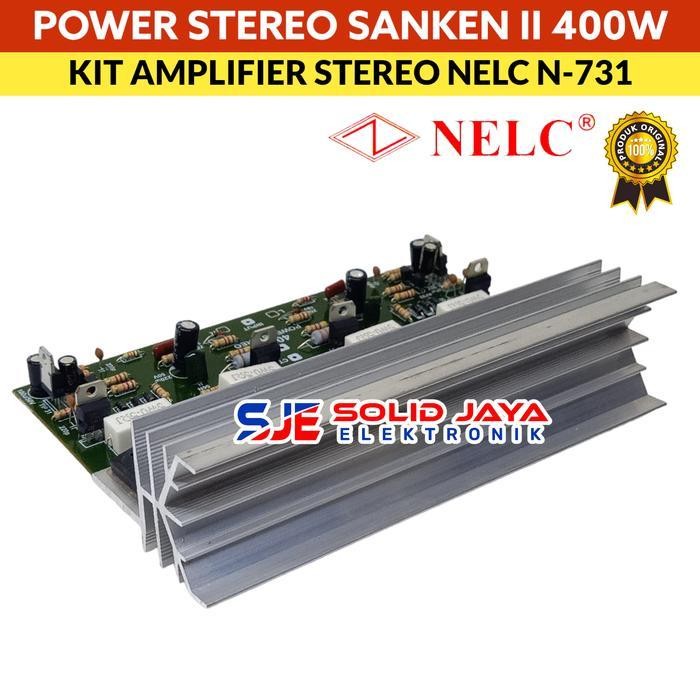 KIT POWER AMPLIFIER STEREO 400W SANKEN 2 AMPLI AUDIO NELC N-731