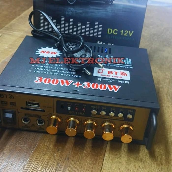 Mixer Amplifier BT-198A Bluetooth Karaoke Amplifier - Subwoofer