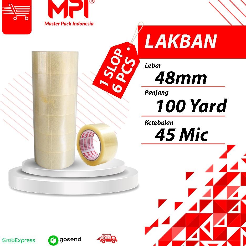 

Lakban Bening Lakban Coklat Mpi 48Mm X 100 Yard 1 Slop Isi 6 Pcs