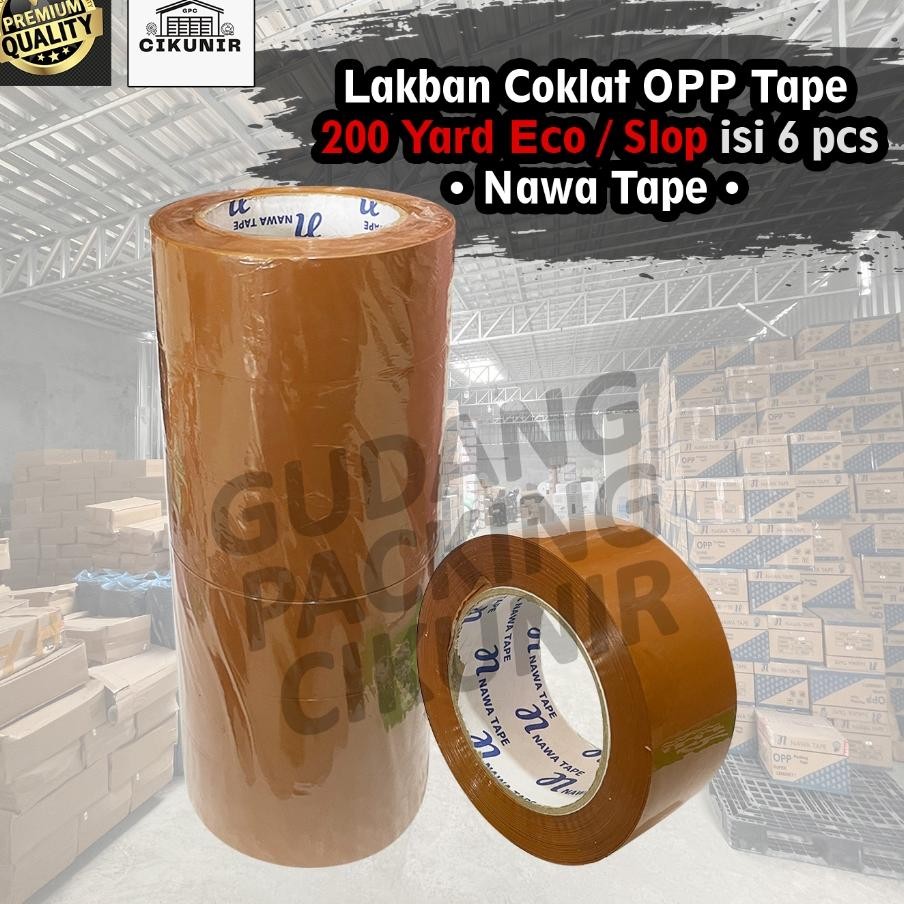 

Lakban Coklat 1 Slop 45Mm X 200 Yard Ekonomis Ter