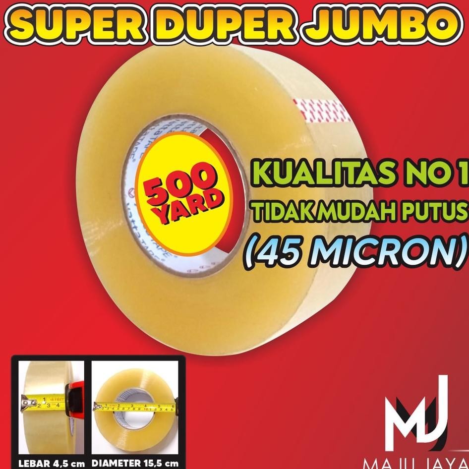 

Lakban Jumbo Besar Tebal Bening Coklat 2 Inch 45 Mm Yard Yard 300 Meter 300 M 2 Setara Daimaru