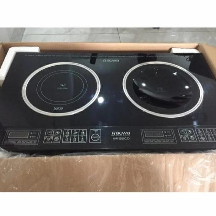 NEW AOWA DOUBLE INDUCTION COOKER AW-55 ICO KOMPOR INDUKSI 2 TUNGKU