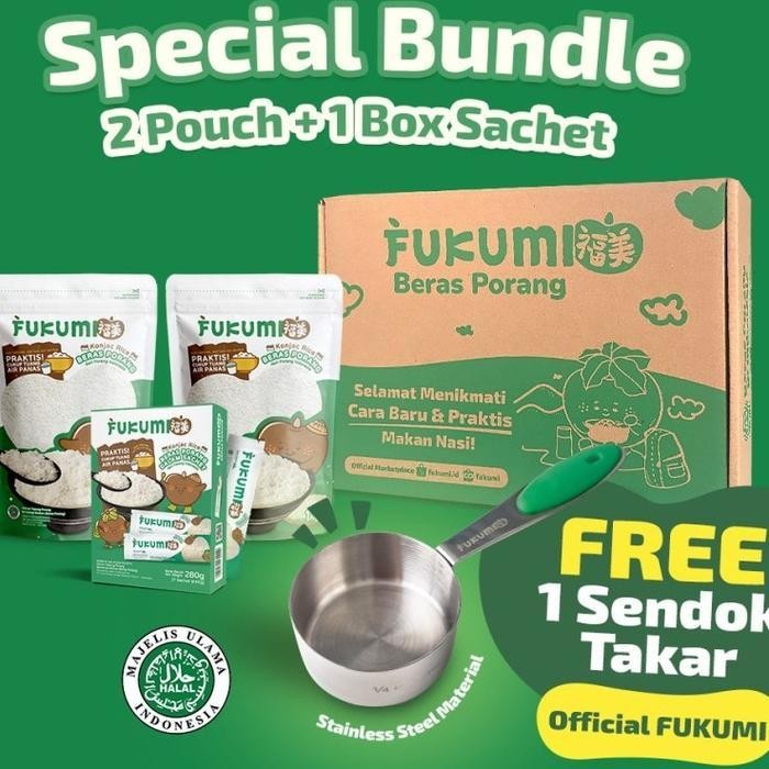

Promo Bundle Fukumi Pouch 2 Kg+ Box 1 + Free Sendok Takar Original Dan Terpercaya