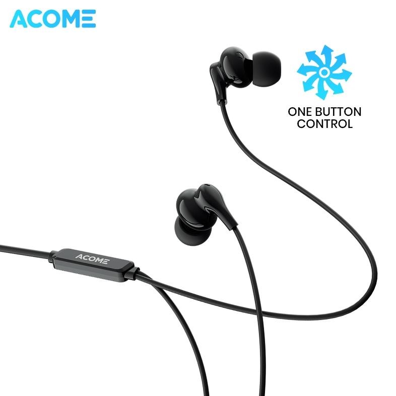 Terlaris [Gift] Acome Headset Earphone Aw07 Original Ul-64