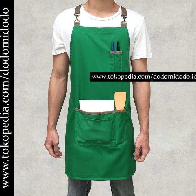Apron Celemek Barista Cafe Barbershop - Apron Masak - Celemek Murah