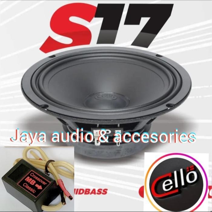 Speaker Midbass Cello S17 Include Crossover Midbass