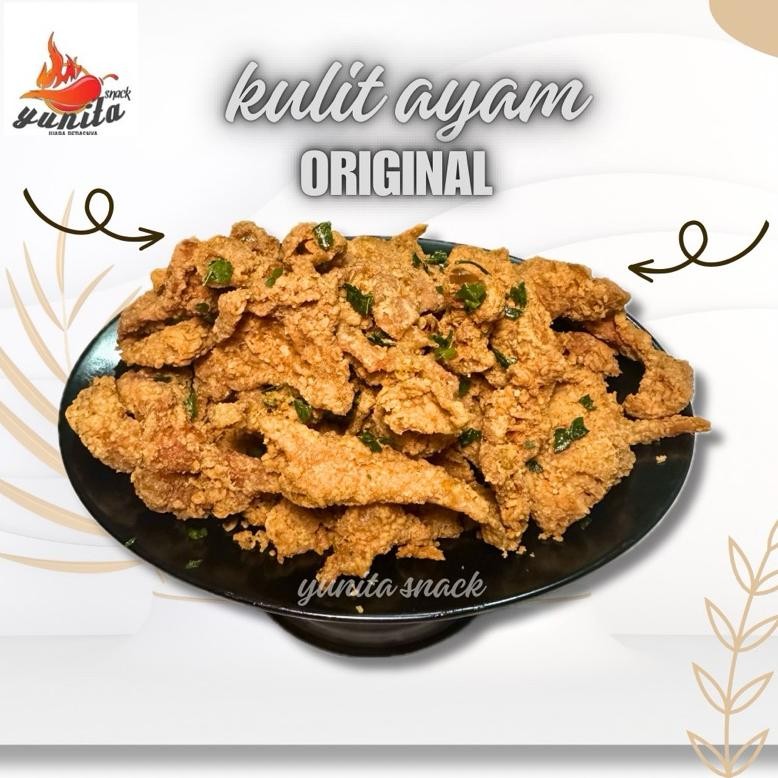 

Viral Keripik Kulit Ayam Crispy 500 Gram Pedas Daun Jeruk Dan Original Gurih Rt-4