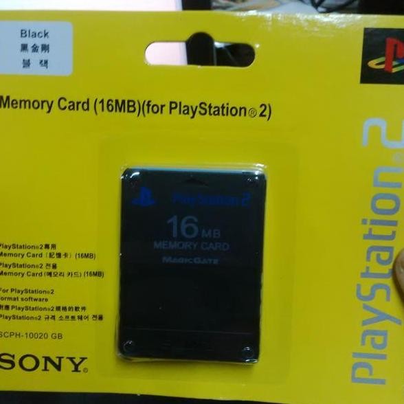 Produk Baru Memory Card PS2 16MB Hitam | MC PS2 Save Game Original