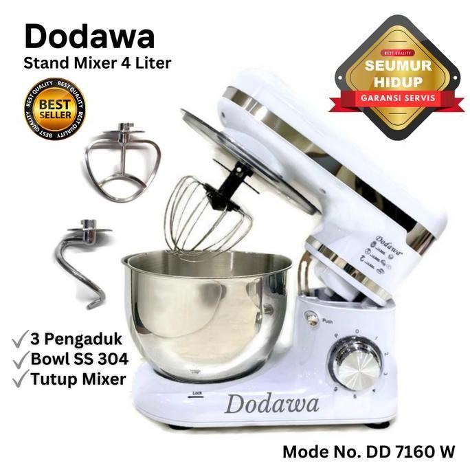 DODAWA Stand Mixer Stainless Steel Mixer Adonan Kue 5 Liter