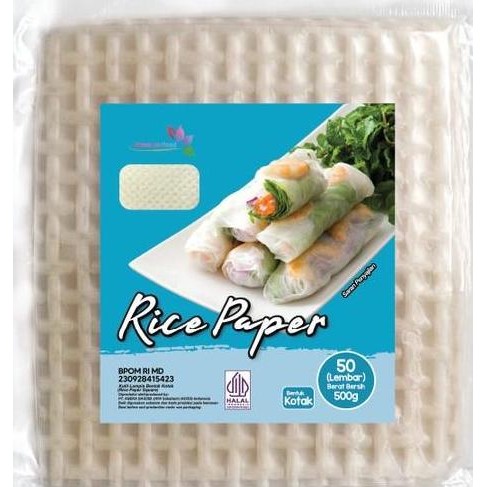 

TERMURAH - 0 Lembar Rice Paper KOTAK/ Banh Trang High Quality / Kulit Lumpia Vietnam
