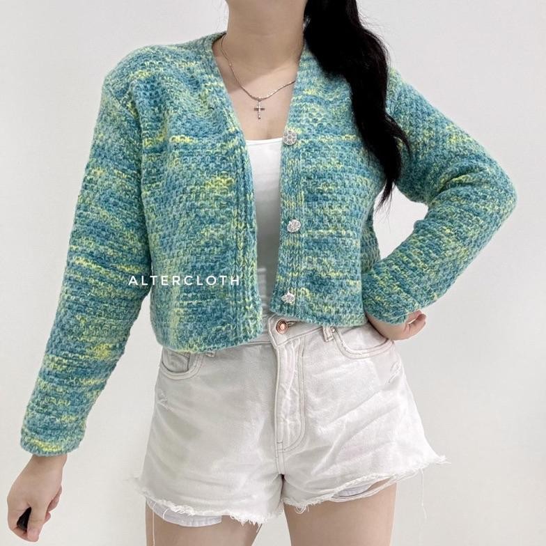 SZ alter.cloth - DENNA CARDI | Atasan Wanita Lengan Panjang Longsleeve Kardigan Korea Fashion Knitwe