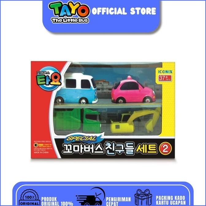 Diskon! Mainan Tayo 4 Style Mini Cars Set #1 TYT 114001 - Mobil Tayo Mini Original