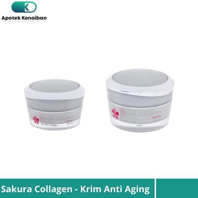 TERMURAH - SAKURA COLLAGEN CREAM / KRIM PEMUTIH WAJAH / KRIM FLEK HITAM