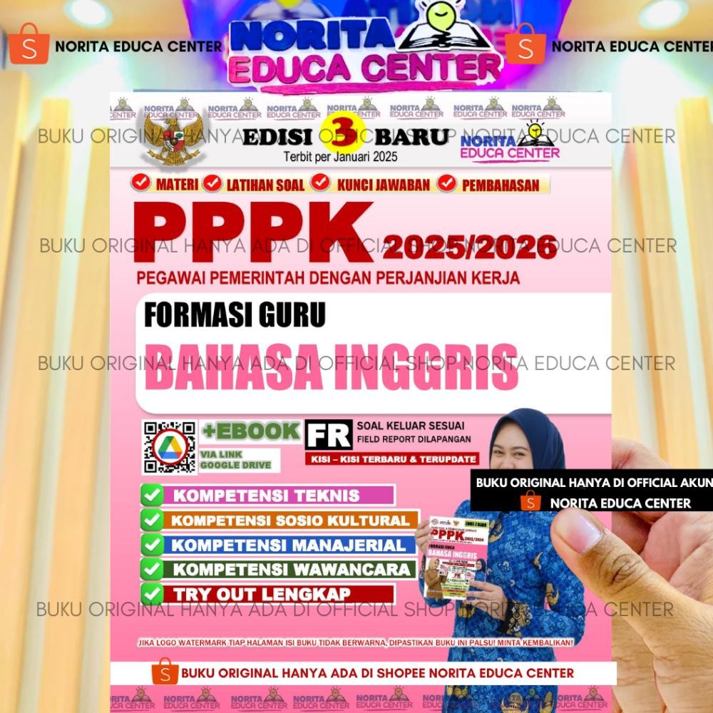 Promooo BUKU PPPK FORMASI GURU BAHASA INGGRIS NORITA EDUCA CENTER