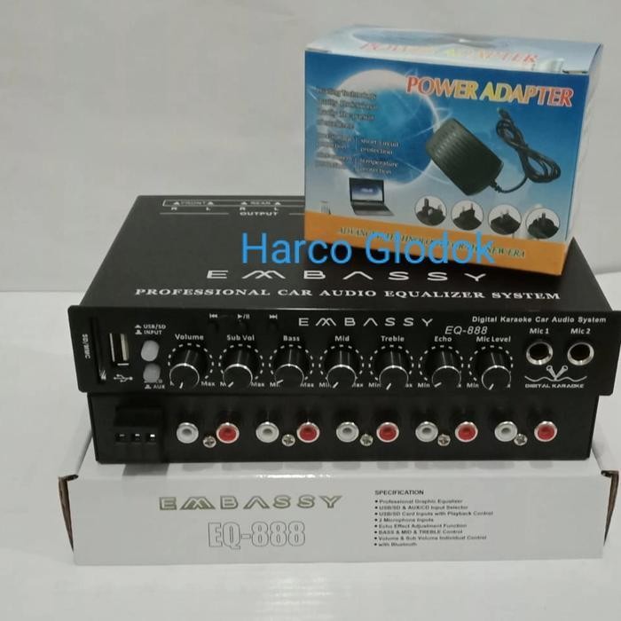 Parametrik EMBASSY EQ-888 BLUETOOTH USB SD EMBASSY 888 + ADAPTOR
