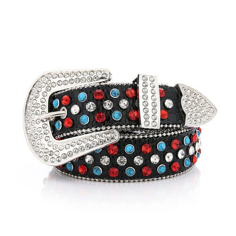 [Saror]Sabuk Rhinestone untuk Wanita Sabuk Lebar Dekoratif Fashionable Kepribadian Pita