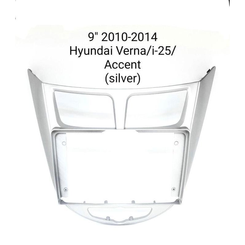 Frame 9 inch Hyundai i-25 / Accent / Solaris / Avega Sedan 2010 - 2016 Panel Head Unit