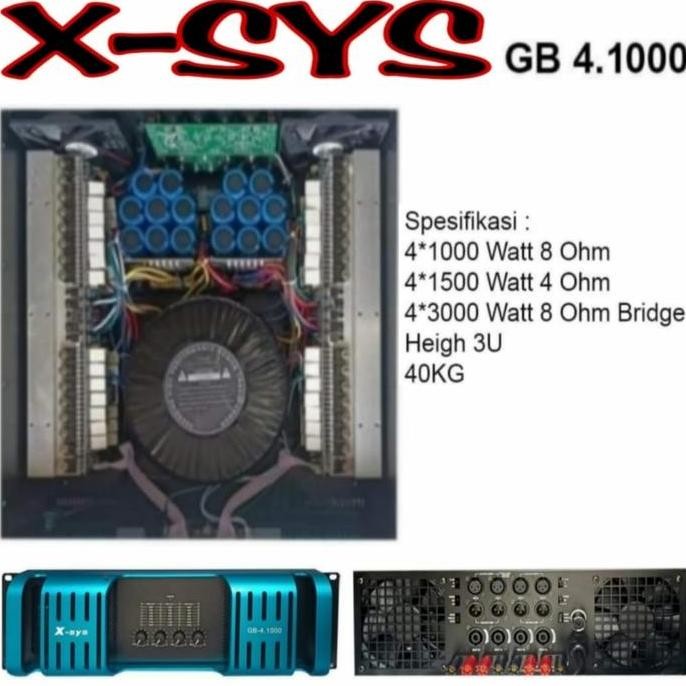 POWER AMPLIFIER XSYS GB4.1000 X-SYS GB-4.1000 CLASS GB ORIGINAL