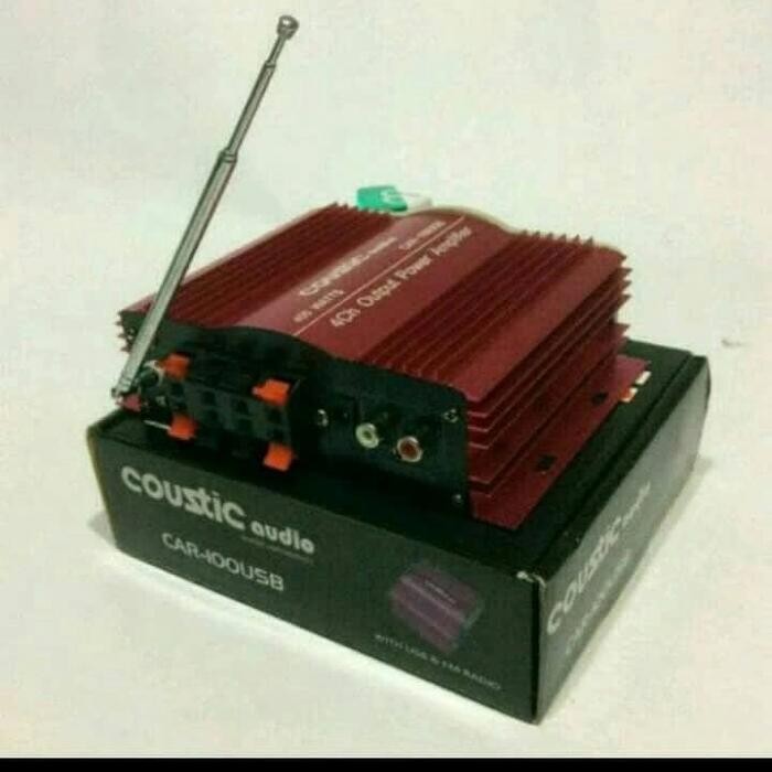 Power Coustic audio CA-100 USB MMC SD 4 channel COUSTIC AUDIO CA-100