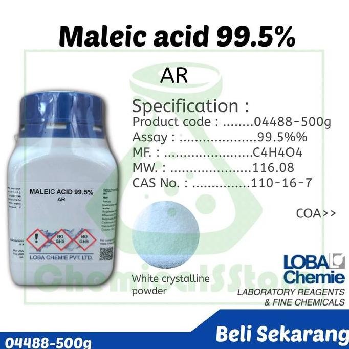 

TERLARIS - Maleic acid 99.5% | AR Loba Chemie repack 25g