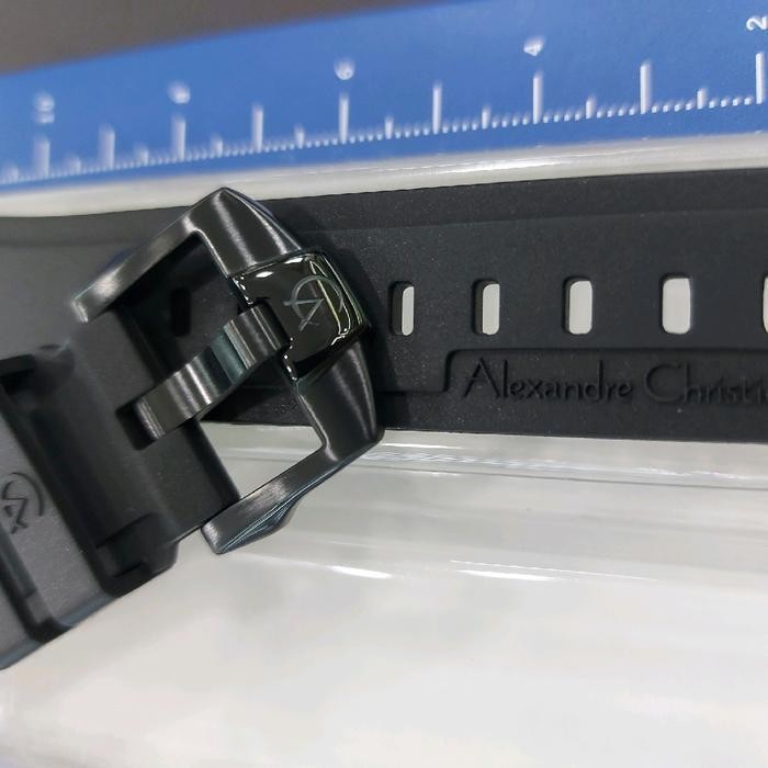 Tali jam tangan karet Alexandre christie Original 100%