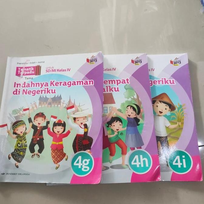 TEMATIK TERPADU BKELAS 4 SD SERI G ,H, I.K13N ERLANGGA