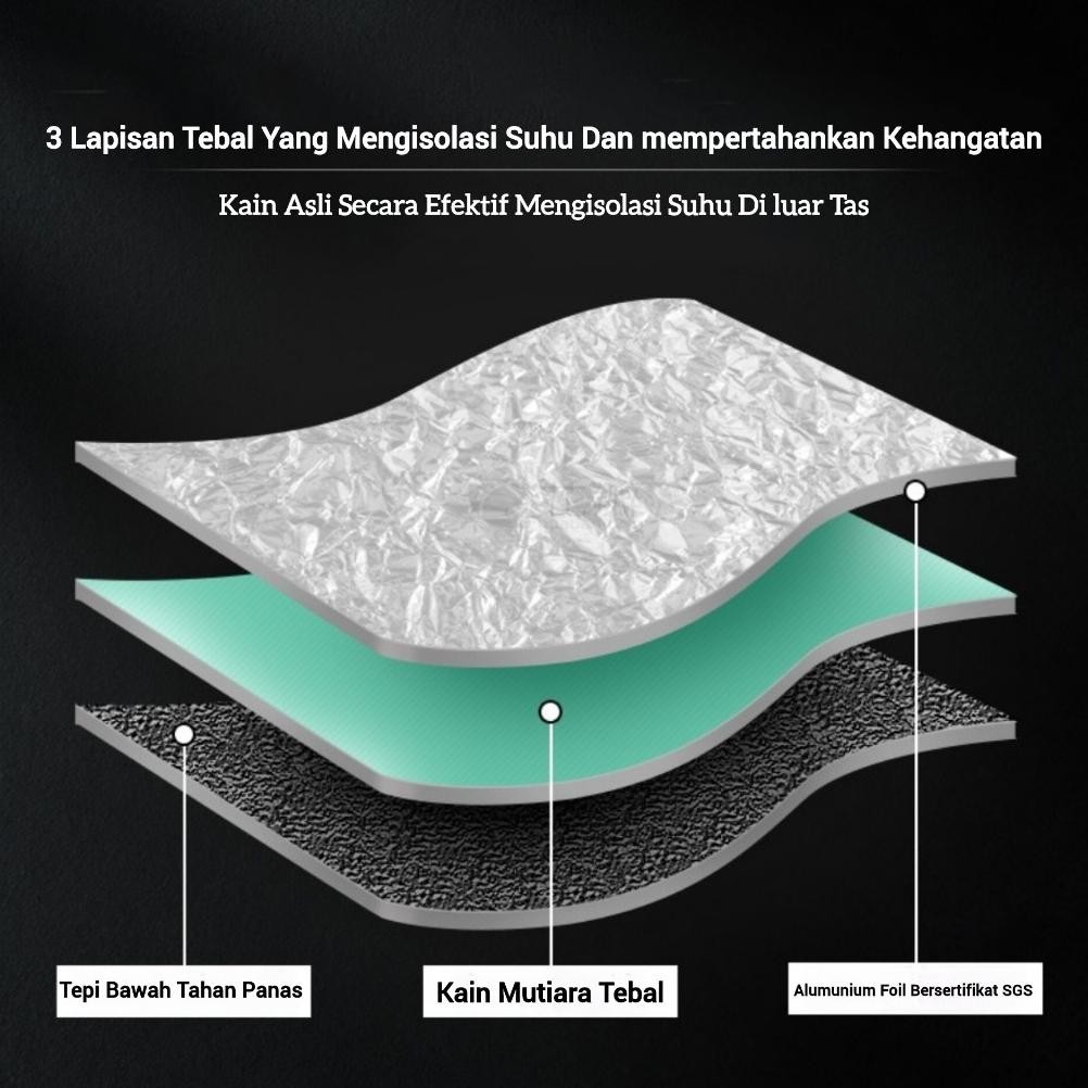 Bisa Cod Tas Thermal Cooler Bag / Cooler Bag Aluminium Foil Thermal / Tas Bekal Makanan Anti Air Tah