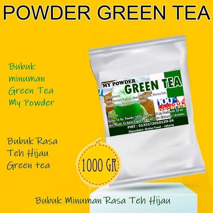 

Matcha Green Tea Powder Bubuk Matcha Bubuk Green Tea Powder 1000 Grm (Mine)
