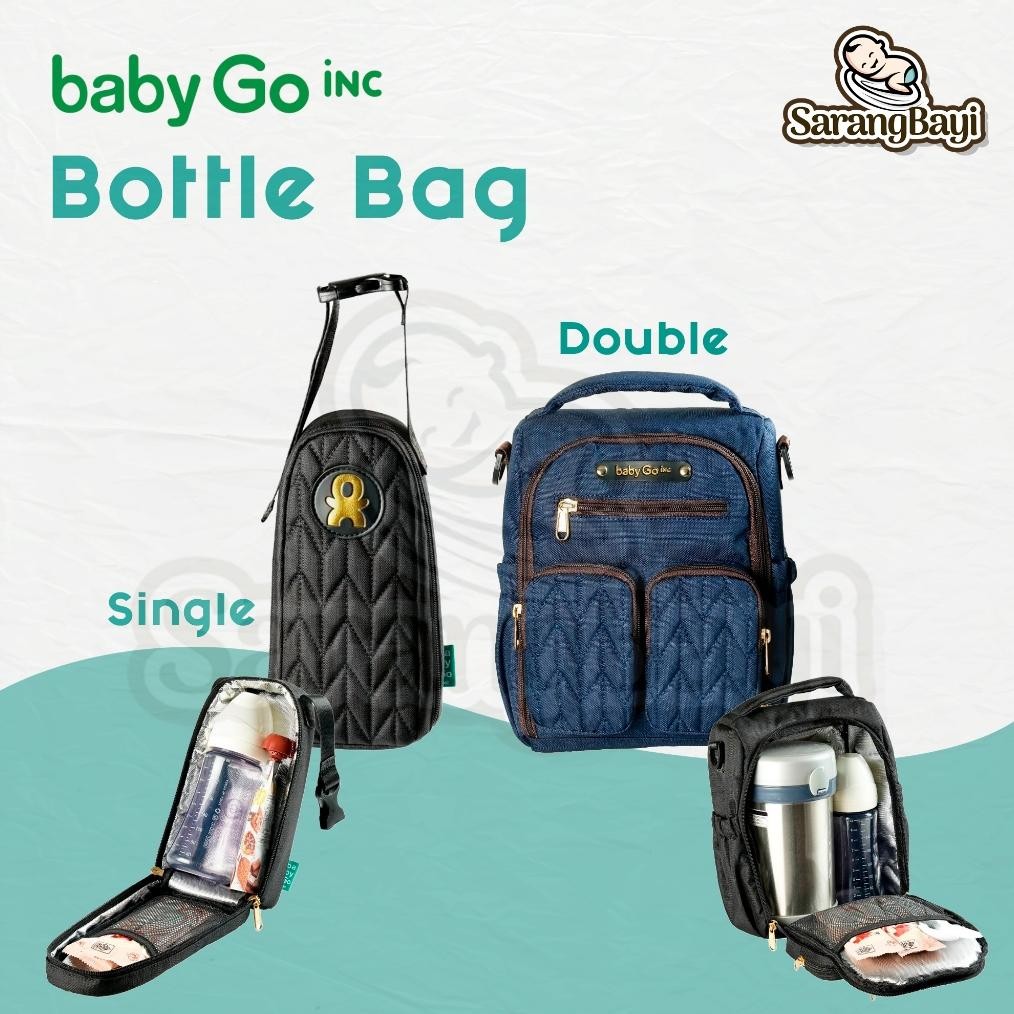 Terlaris Babygo Inc Bottle Bag | Single / Double Tas Botol Susu Food Jar