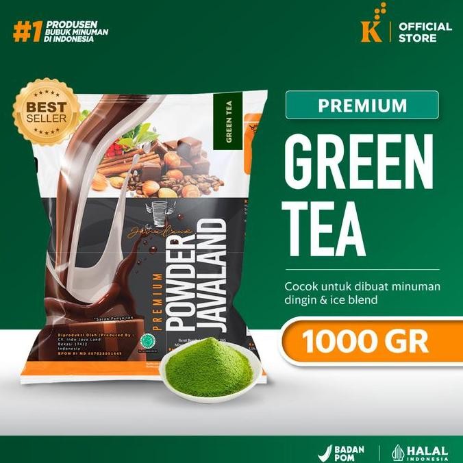 

Bubuk Minuman Premium Green Tea Javaland Grande 1Kg Drink Gula (Mine)
